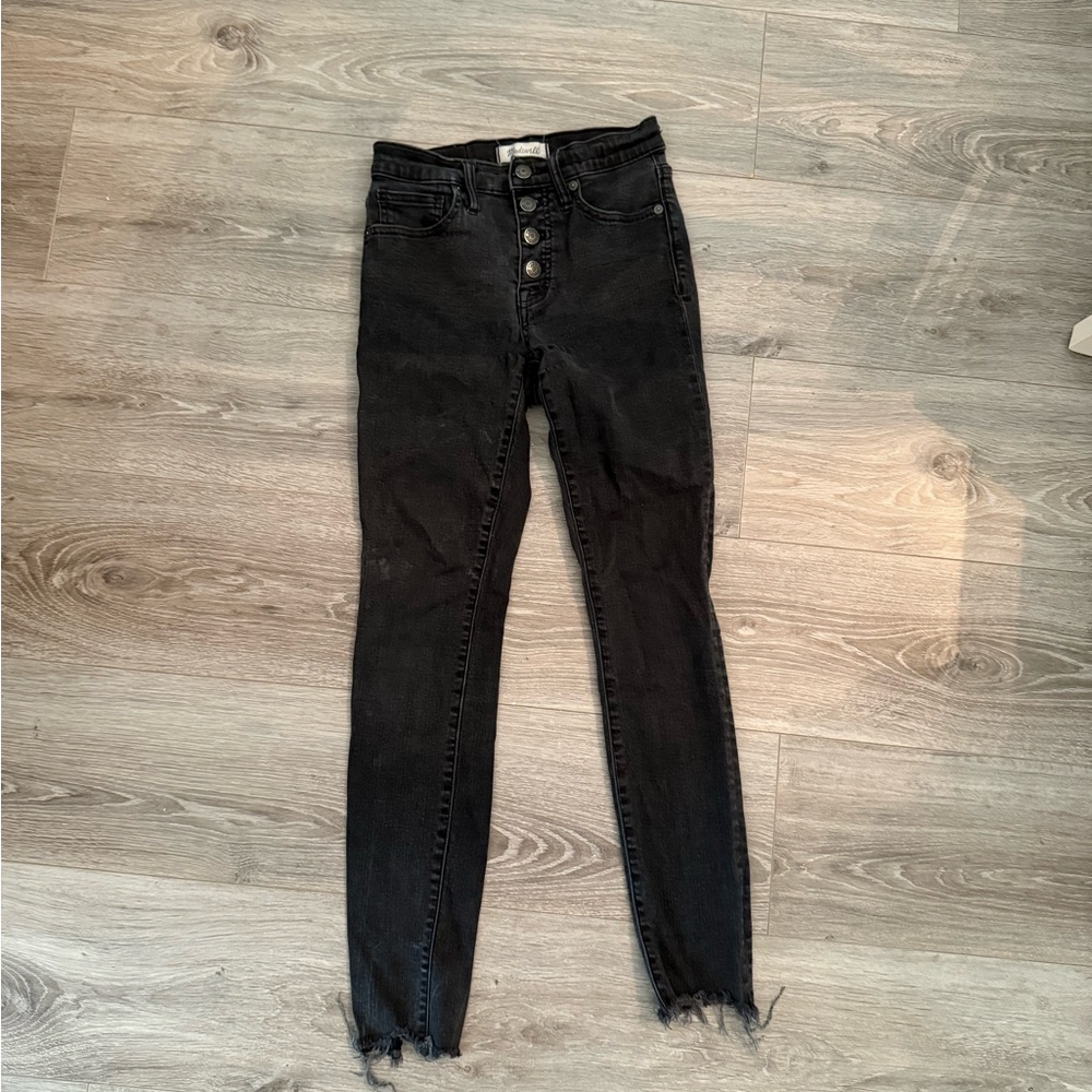 Madewell High Rise Black Jeans